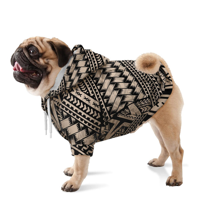 Polynesian Tribal Design Dog Hoodie