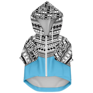 Fiji Dog Hoodies-Athletic Dog Zip-Up Hoodie - AOP-Atikapu