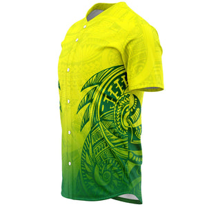 Bright Color Polynesian Design Shirt 2