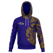 Baltimore Ravens Hoodies - Polynesian Design Ravens Hoodies Purple-Fashion Hoodie - AOP-Atikapu