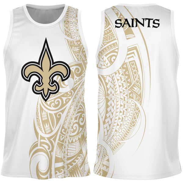 New Orleans Saints Basketball Jersey White