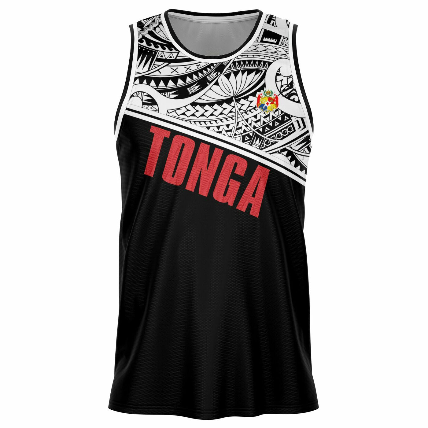 Subliminator Tonga Basketball Jersey Black White