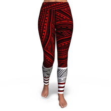 Polynesian Design 00265 High Waist Leggings-Yoga Leggings - AOP-Atikapu