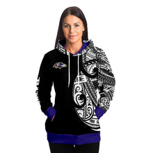 Baltimore Ravens Hoodies - Polynesian Design Raven's Hoodie Black-Fashion Hoodie - AOP-Atikapu