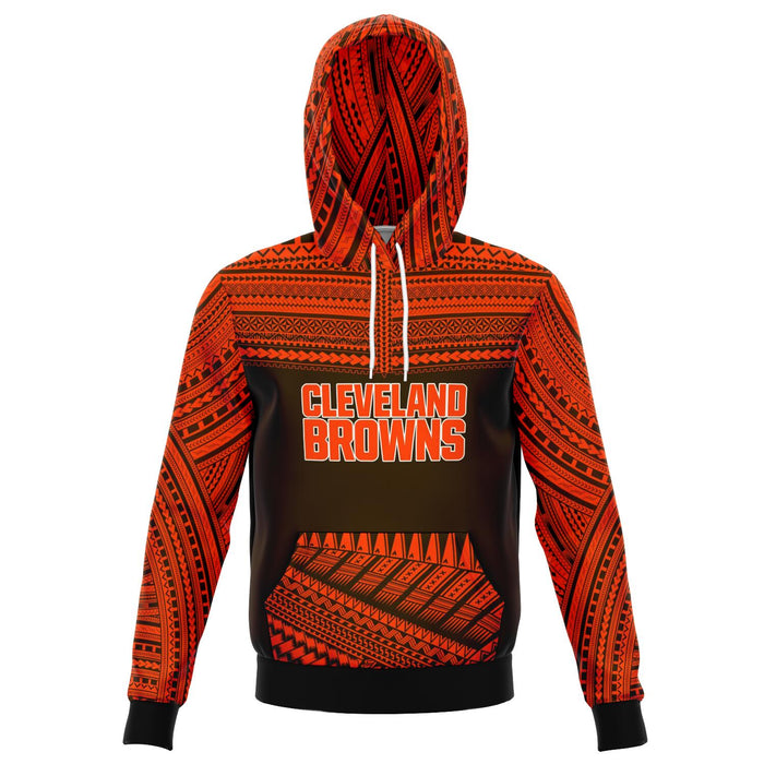 Polynesian Design Pullover Hoodie -   Cleveland Browns