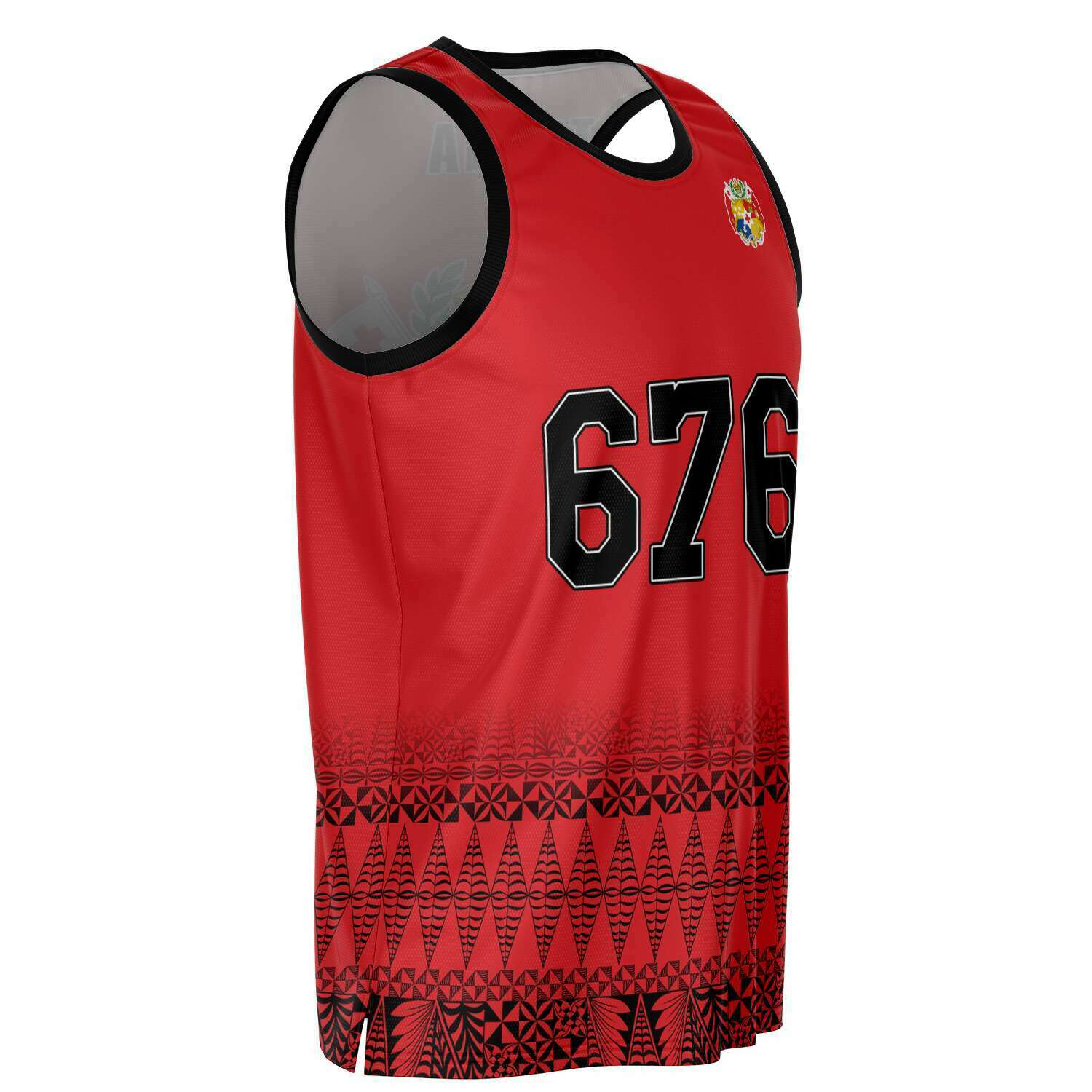 Tonga Tattoo Basketball Jersey   - Love The World