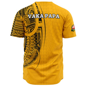 Vaka Papa Shirt - Yellow-Baseball Jersey - AOP-Atikapu