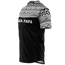 Vaka Papa Shirt - Black-Baseball Jersey - AOP-Atikapu