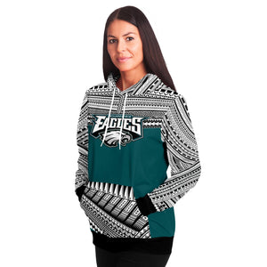 Polynesian Design Pullover Hoodie - Philadelphia Eagles-Fashion Hoodie - AOP-Atikapu