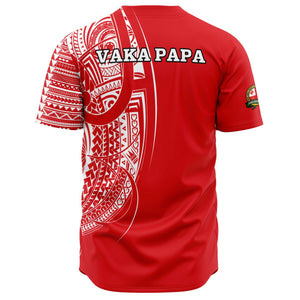 Vaka Papa Shirt - Red-Baseball Jersey - AOP-Atikapu