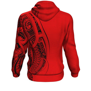 Tonga Hoodie Red Color-Hoodie-Atikapu