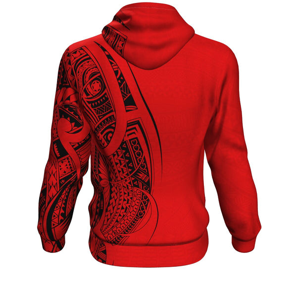Tonga Hoodie Red Color-Hoodie-Atikapu