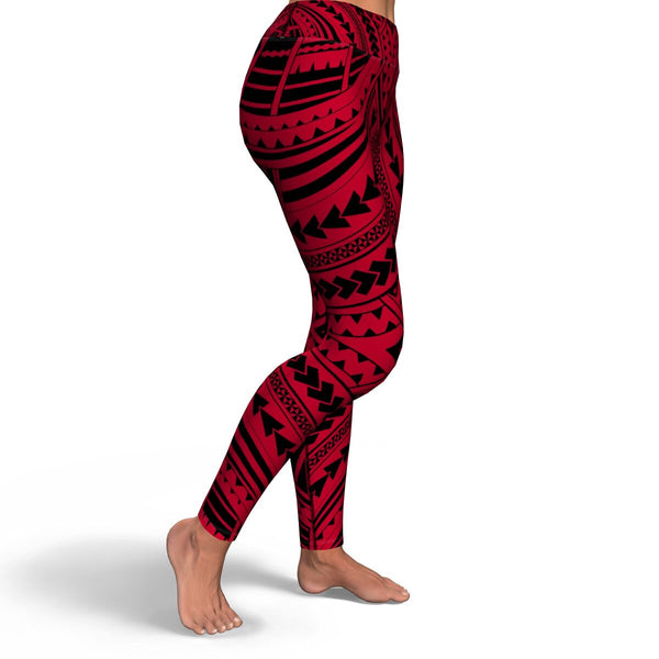 Polynesian Design 00254 High Waist Leggings-Yoga Leggings - AOP-Atikapu