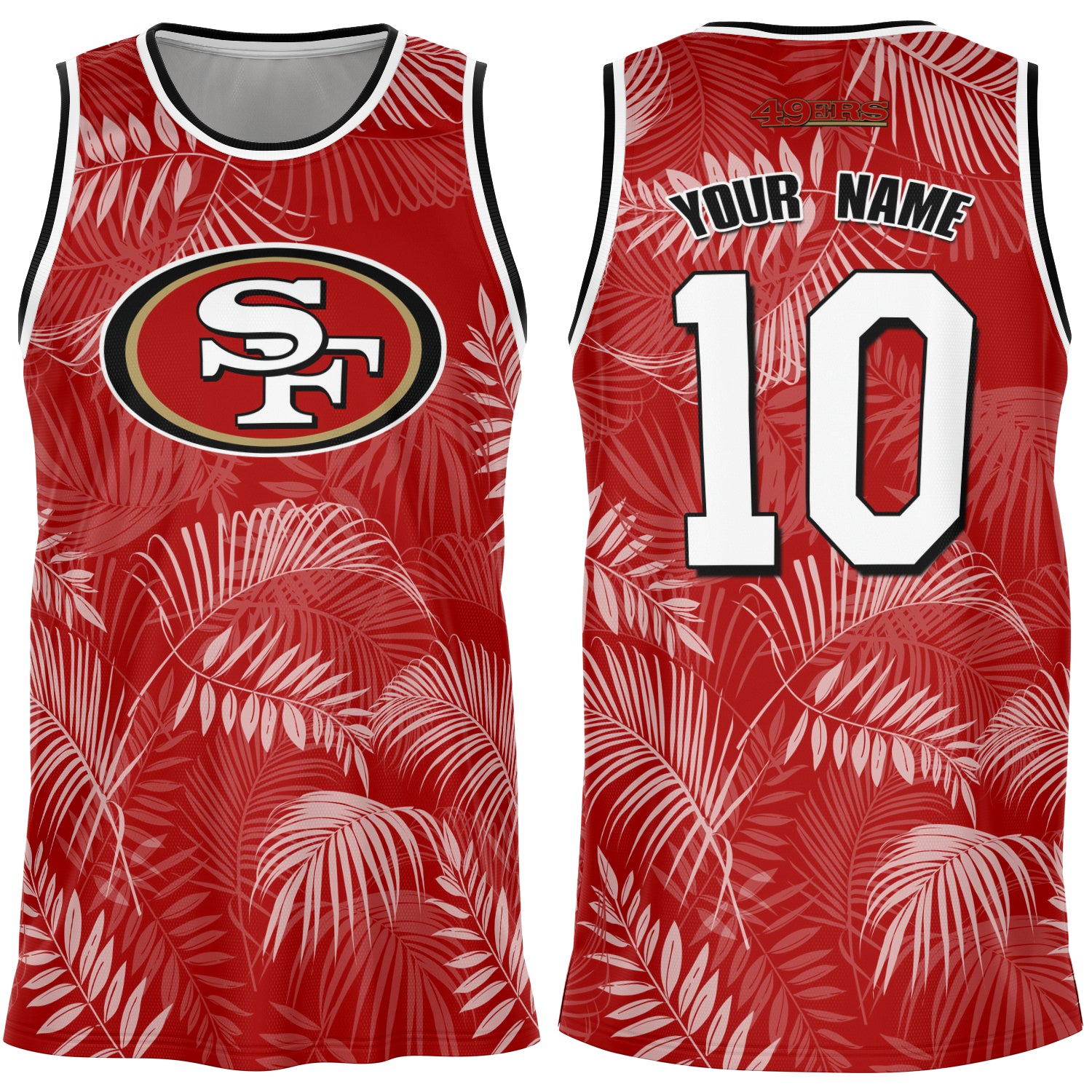 49ers Basketball Jersey - San Francisco 49ers Polynesian Basketball Je –  Atikapu