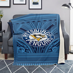 Pittsburgh Penguins Microfleece Blankets-Premium Microfleece Blanket - AOP-Atikapu