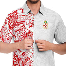 Tonga College 'Atele Shirts - Kolisi Tonga Shirts-Short Sleeve Button Down Shirt - AOP-Atikapu