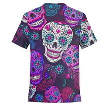 Skull Flower T-shirts-T-shirt-Atikapu