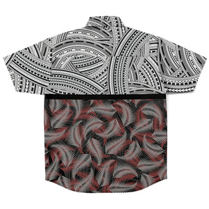 Polynesian Design Shirt Atikapu 00281-Short Sleeve Button Down Shirt - AOP-Atikapu