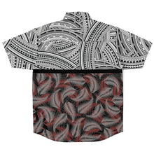 Polynesian Design Shirt Atikapu 00281-Short Sleeve Button Down Shirt - AOP-Atikapu