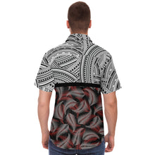 Polynesian Design Shirt Atikapu 00281-Short Sleeve Button Down Shirt - AOP-Atikapu