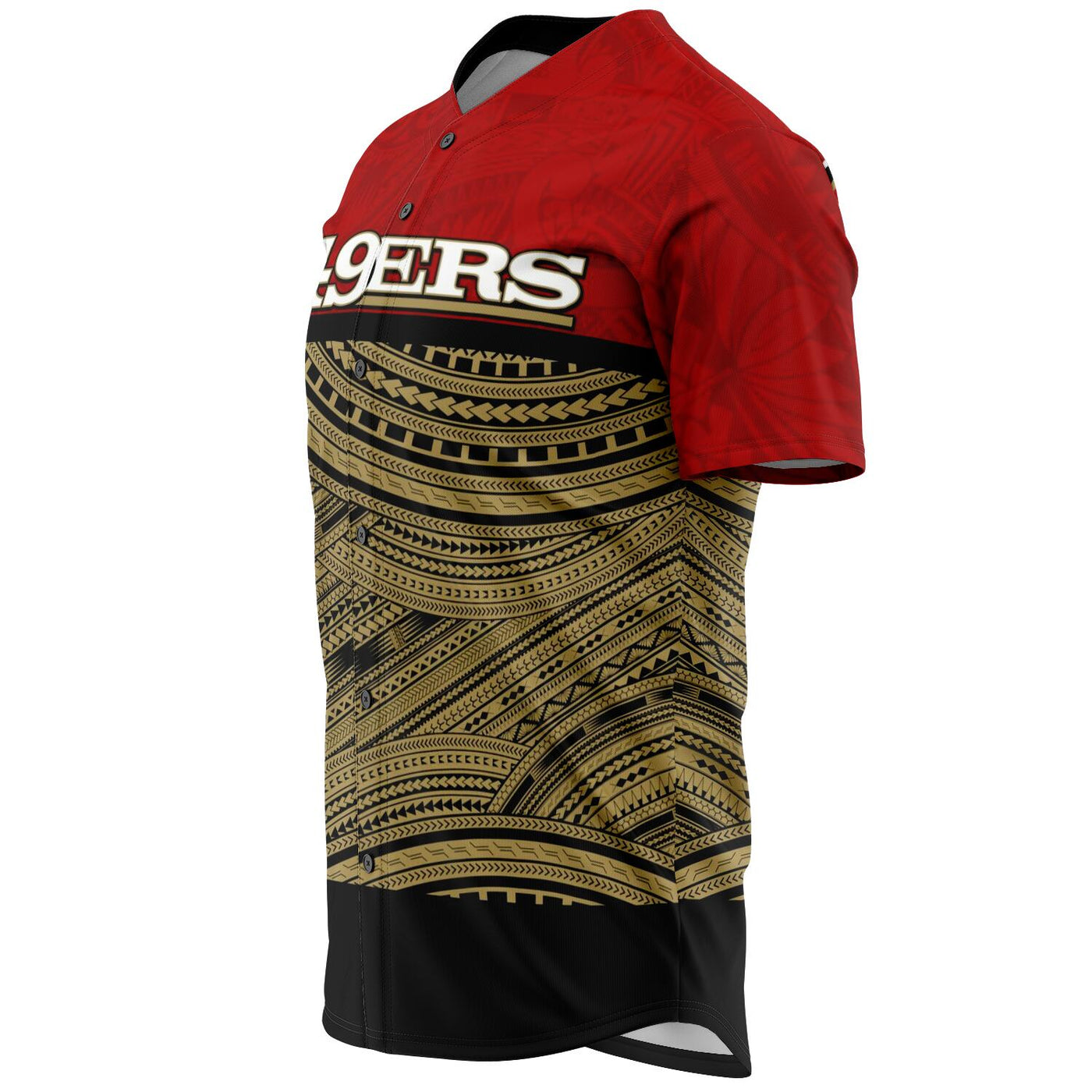 49ers Baseball Jersey Red Black – Atikapu