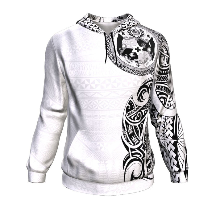 Sila Tonga Hoodies Black and White