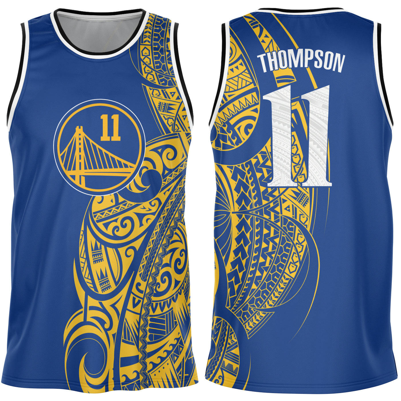 klay thompson jersey black and gold
