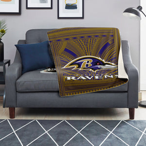 Baltimore Ravens Microfleece Blanket-Premium Microfleece Blanket - AOP-Atikapu