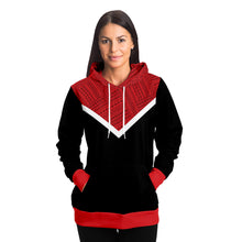 Polynesian Design Hoodies Red/Black - Atikapu 00318-Fashion Hoodie - AOP-Atikapu