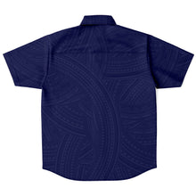 Polynesian Design Collar Shirt - Atikapu 00307-Short Sleeve Button Down Shirt - AOP-Atikapu