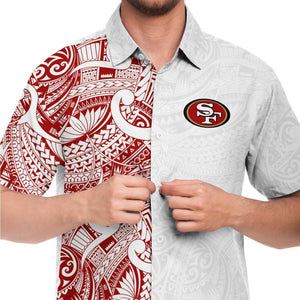 Personalize NFL Los Angeles Chargers Polynesian Tattoo Design Hawaiian Shirt