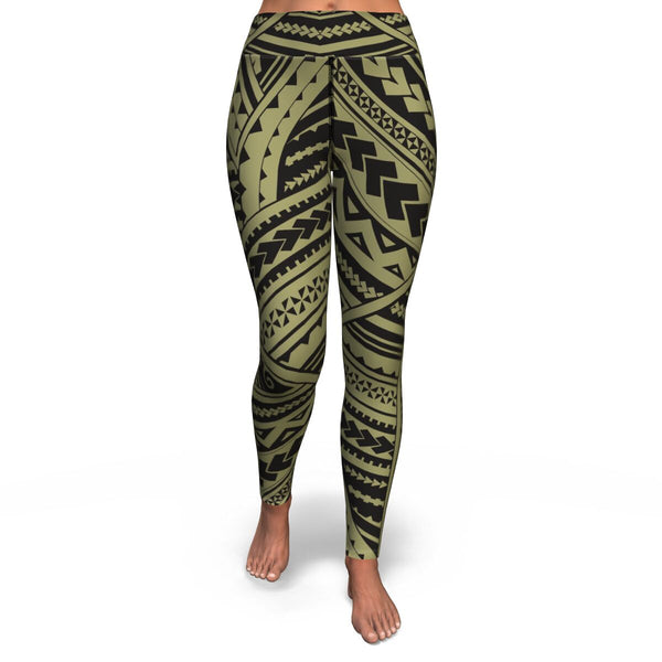 Polynesian Design 00260 High Waist Leggings-Yoga Leggings - AOP-Atikapu