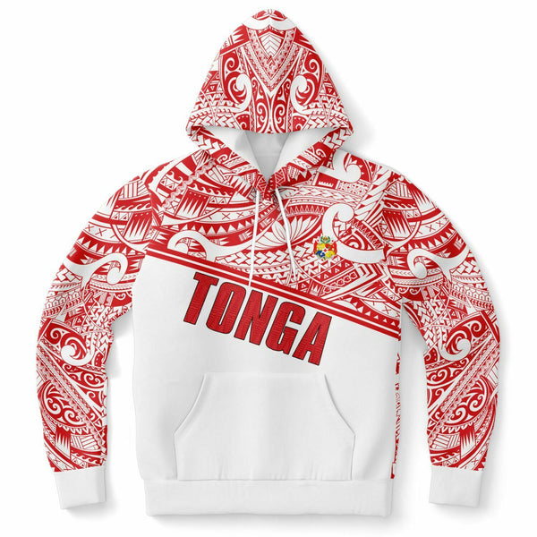 Tonga Hoodies - Tongan Design Pullover Hoodies White