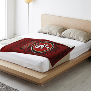 San Francisco 49ers Microfleece Blankets-Premium Microfleece Blanket - AOP-Atikapu