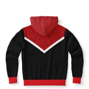 Polynesian Design Hoodies Red/Black - Atikapu 00318-Fashion Hoodie - AOP-Atikapu