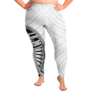 Polynesian Design Plus Size Leggings Atikapu 00279-Plus Size Legging - AOP-Atikapu
