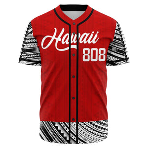 Hawaii 808 Baseball Jersey-Baseball Jersey - AOP-Atikapu