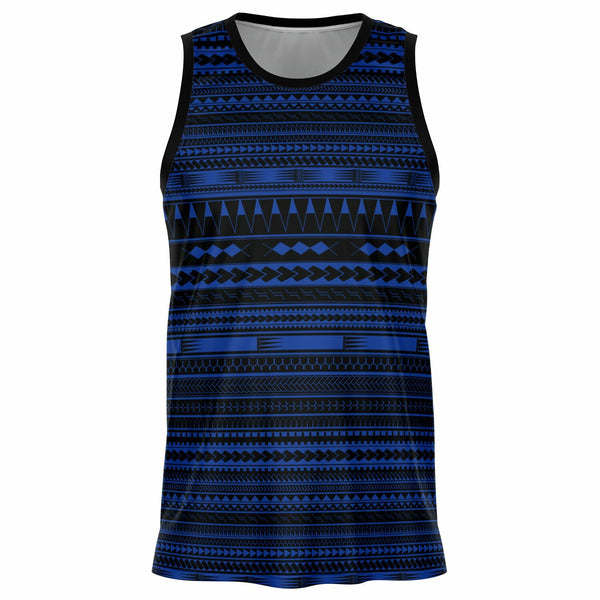 African Dashiki and Polynesian Pattern Basketball Jersey Half Teal-Pink LT9