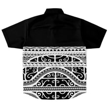Polynesian Design Collar Shirt - Atikapu 00311-Short Sleeve Button Down Shirt - AOP-Atikapu