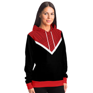 Polynesian Design Hoodies Red/Black - Atikapu 00318-Fashion Hoodie - AOP-Atikapu
