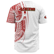 San Francisco 49ers Shirt - Polynesian Design 49ers Shirt White.