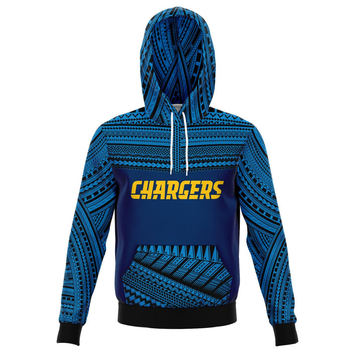 Polynesian Design Pullover Hoodie -   Los Angeles Chargers