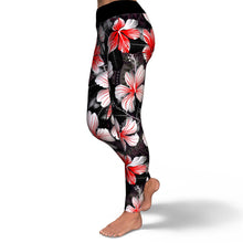 Tropical Island Hibiscus Floral Leggings-Yoga Leggings - AOP-Atikapu