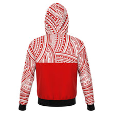 Polynesian design Red Hoodies-Fashion Hoodie - AOP-Atikapu
