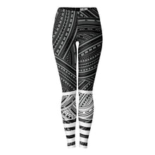 Polynesian Design Leggings Atikapu Grey-Leggings - AOP-Atikapu