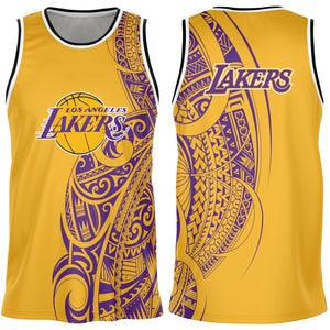 Los Angeles Lakers Basketball Jersey Gold