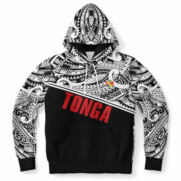 Tonga Hoodies - Tongan Design Pullover Hoodies Black