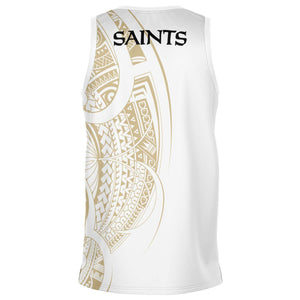 New Orleans Saints Basketball Jersey White