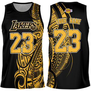 Custom Name and Number - Lakers