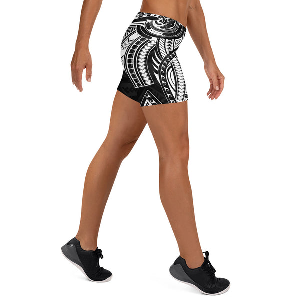 Polynesian Pattern Women's Regular Gym Shorts-Atikapu
